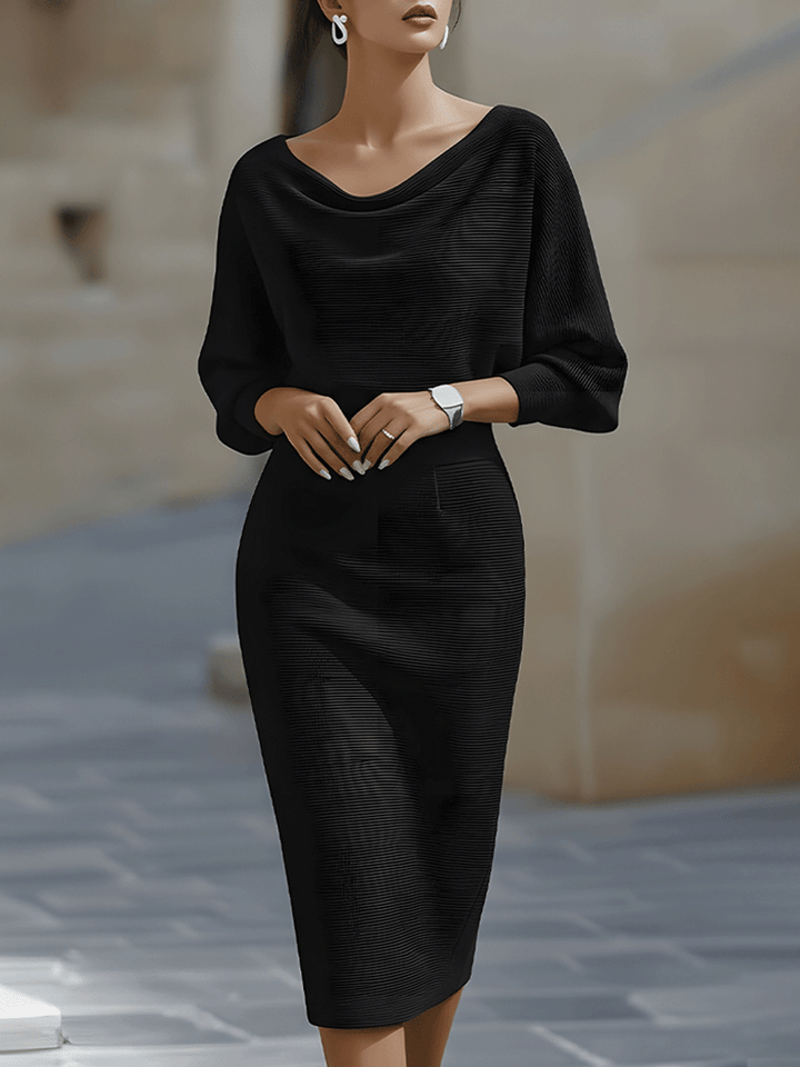 Brielle | Draped Elegant Midi Dress