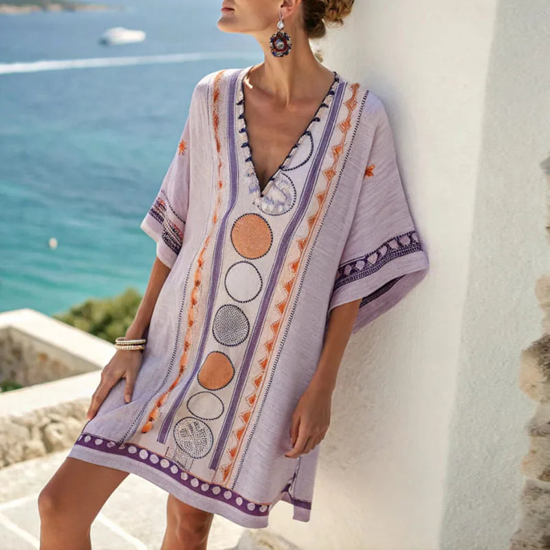 Esmee - Elegant &amp; Comfortable Strand Dress for Effortless Beach Style
