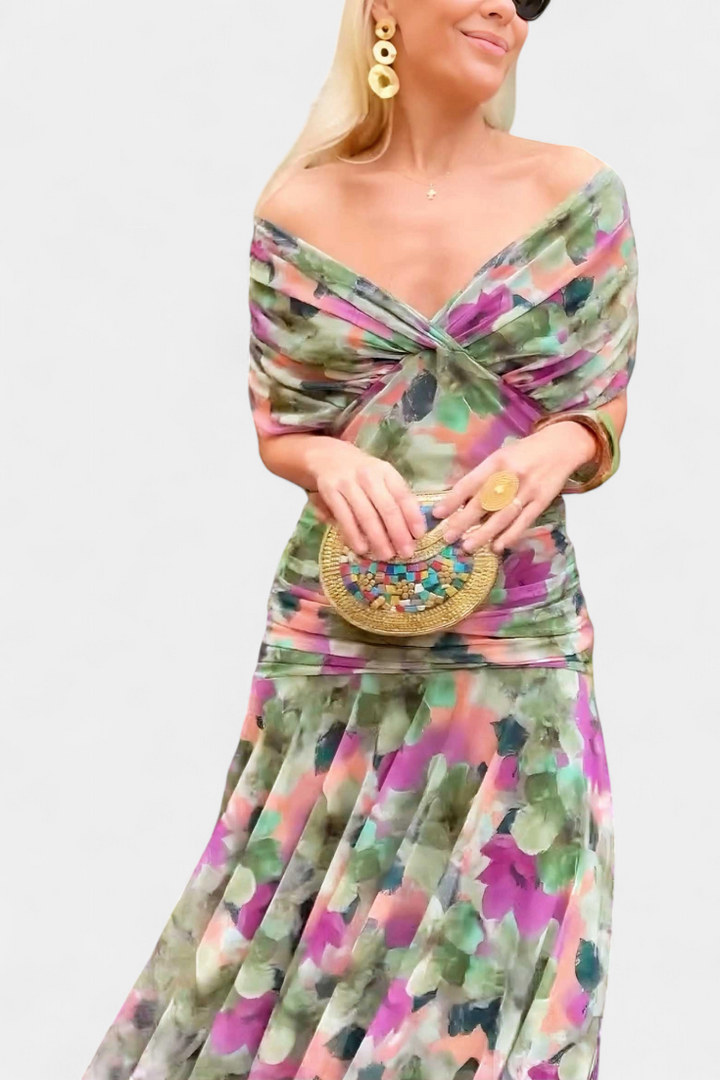 Hayden Laluna® | Elegant Dress With V-Neckline